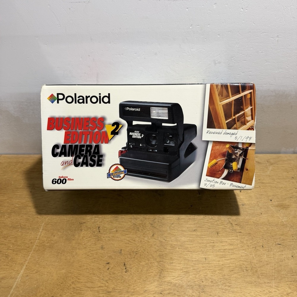 Vintage Polaroid 600 Business Edition 2 Instant Film Camera Brand New In Box